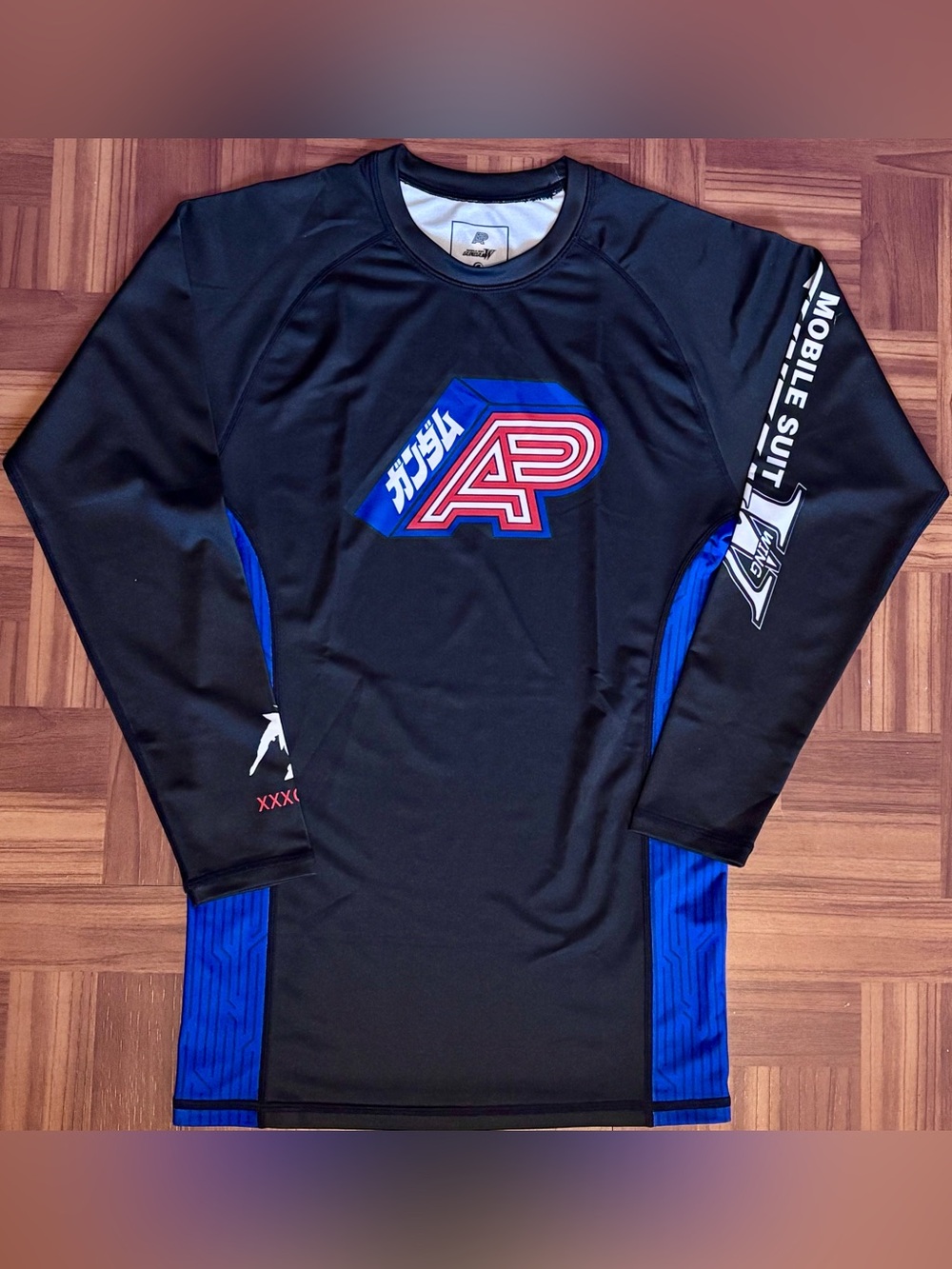 Albino & Preto x Gundam Wing Mobile Suit Rashguard Shorts Set Jiu Jitsu Size M